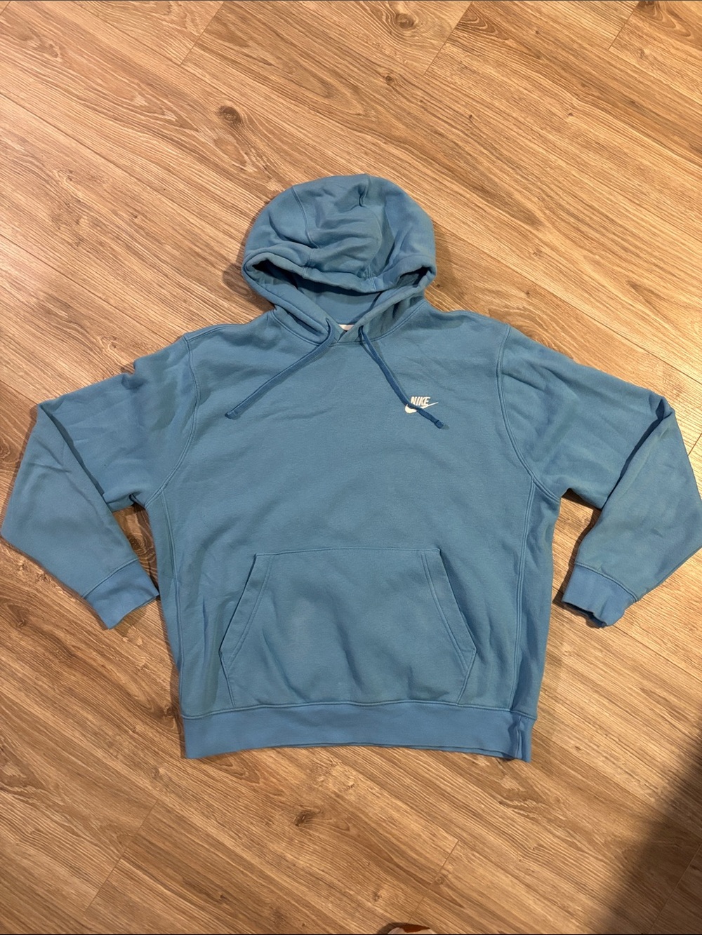 Nike light Blue Pullover Hoodie - Men's Hooded Sweatshirt